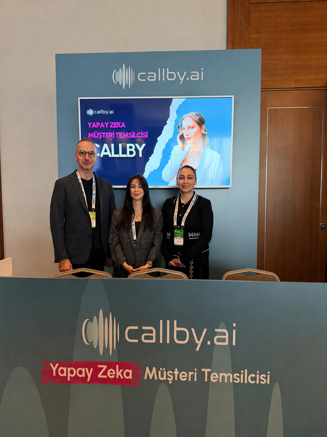 Callby.ai ekibi etkinlikte